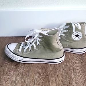 Green Hightop Converse